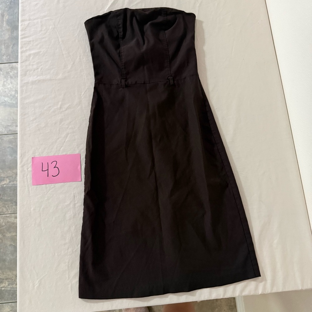 Joyce Leslie Elegant Black Strapless Dress